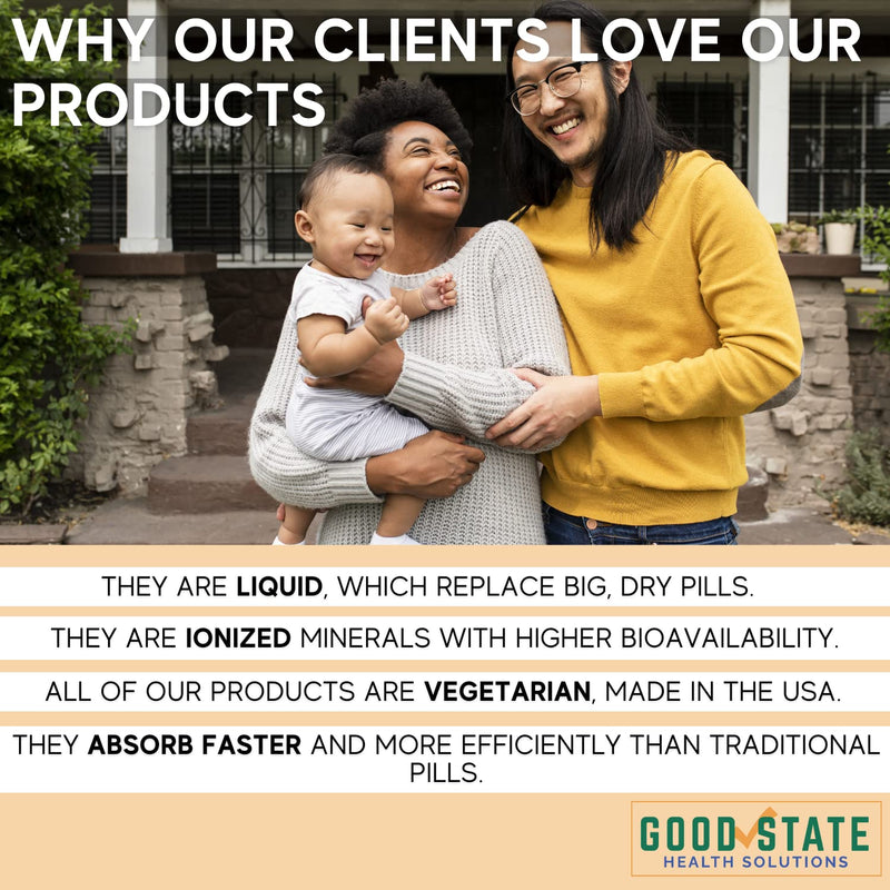Good State | Ionic Calcium | Natural | Nano Sized Mineral Technology | Professional Grade | Supports Healthy Bones, Tendons & Ligaments | 96 Servings at 400 mg | 8 Fl oz Bottle