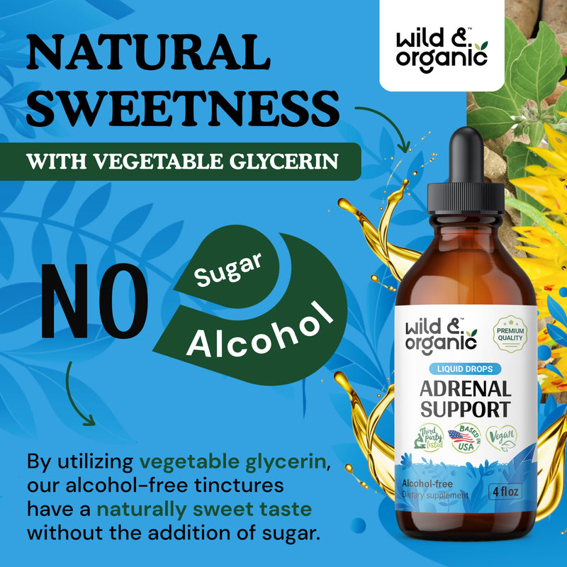 [Australia] - Adrenal Health Daily Support - Natural Adrenal Strength Supplement for Women & Men - Adrenal Liquid Drops Complex with Organic Rhodiola & Ashwagandha Root - Vegan Tincture - 4 Fl. Oz. 4 Fl Oz (Pack of 1) 