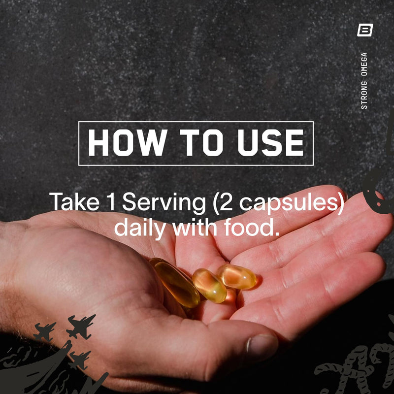 [Australia] - BARE PERFORMANCE NUTRITION, BPN Strong Omega Fish Oil Soft Gel, 1290mg Fish Oil per Capsule, Wild Caught Fish, Sustainably Sourced, IFOS Certified, 30 Servings 