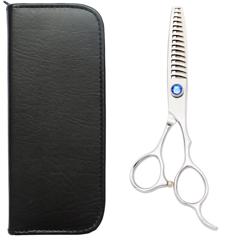 6.5" Professional Texturizing Scissors Hair Thinning Shears Cutting Teeth Shears Japanese Stainless Steel Blue