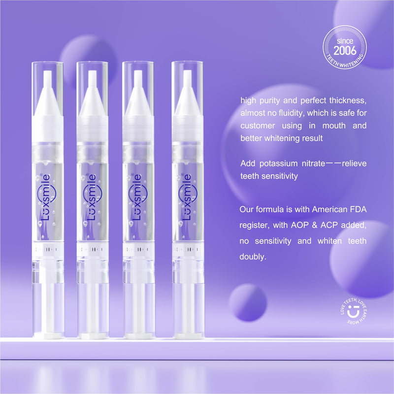 [Australia] - Teeth Whitening Kit with LED Light Pro Teeth Whitener Combo for Efficient Sensitive Teeth Whitening, 4 Teeth Whitening Gel Pens & 2 Mouth Trays 