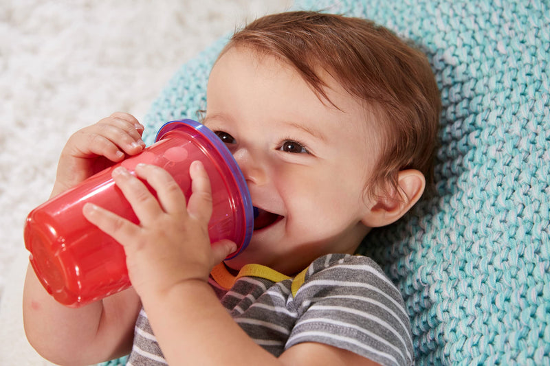 [Australia] - The First Years Take & Toss Toddler Straw Cups - Multicolored Toddler Cups with Straws - Toddler Sippy Cups and Party Supplies - Baby Feeding Essentials - 10 Oz - 4 Count (Pack of 1) Neon Rainbow 10 Ounce - 4 Count (Pack of 1) 