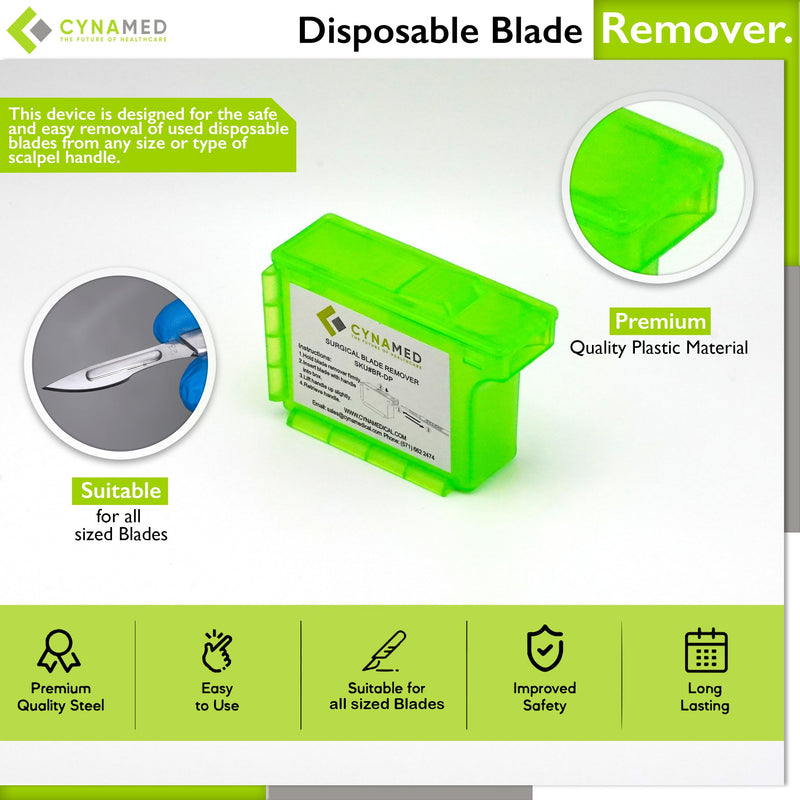 [Australia] - Cynamed Scalpel Blade Remover, Handheld Disposable Sharps Container (1) 1 