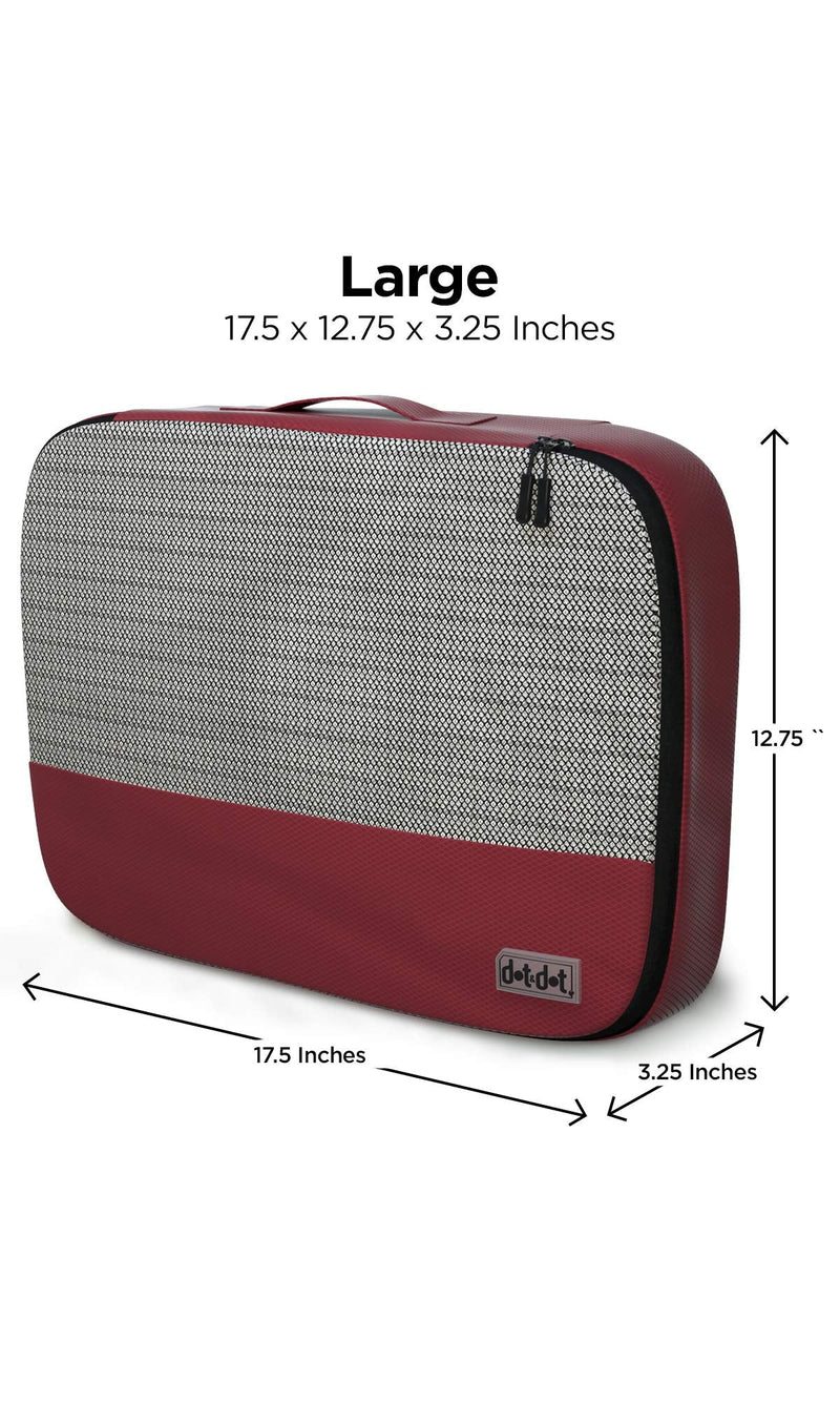Purple 5pc Large Packing Cubes+Multi-colored 5pc Small Packing Cubest