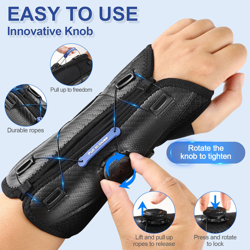 [Australia] - NEENCA Carpal Tunnel Wrist Brace for Night Support,Knob Adjustable Hand Brace for Tendonitis,Arthritis Pain，Sprain,Wrist Splint Support with Sleeves for Women&Men. (Left Hand, Large) Left Hand 