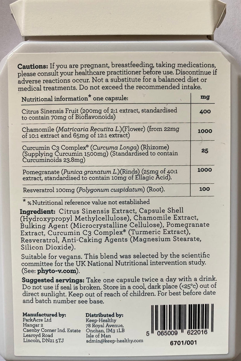 is an Unique Botanical Blend which was evaluated in the National UK Study 1