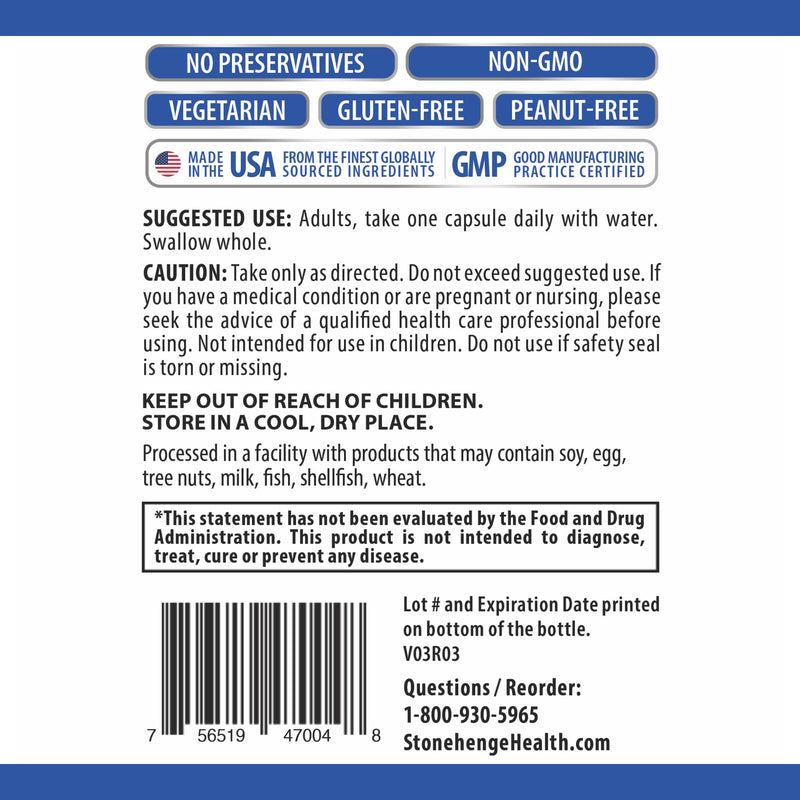 [Australia] - Stonehenge Health Probiotics 55 Billion CFU - 16 Strains, Prebiotic, Synbiotics Dynamic Biotics - Lactobacillus Acidophilus, Delayed Release, Shelf Stable, Non-GMO Gluten Free Veggie Capsule 30 Count (Pack of 1) 