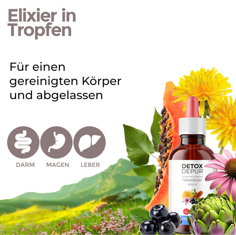 [Australia] - Detox Depur dietary supplement drops 100ml based on milk thistle, artichoke and dandelion J.Armor drops 100 ml 