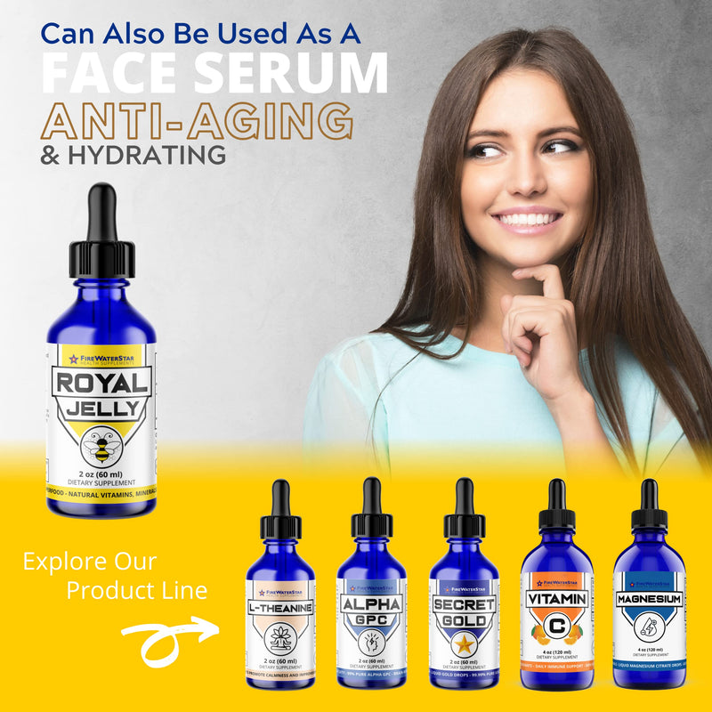 [Australia] - FWS Royal Jelly Bee Powered Superfood, Natural Vitamins, Minerals, Antioxidants, Organic, Food of The Emperors, Nutrient-Rich Supplement, Non-GMO, Supports Well-Being and Skin Health 