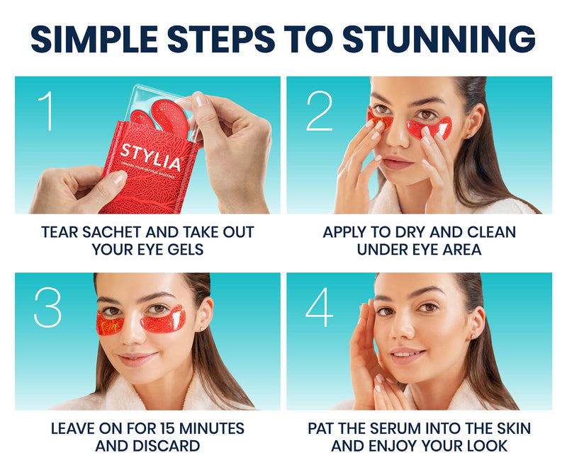 [Australia] - Under Eye Patches for Dark Circles and Puffy Eyes (30 Pairs), Marine Collagen Eye Gel Pads for Puffiness with Vitamin C, Hyaluronic Acid, and Pearl Extract, Eye Mask for Dark Circles and Puffiness 30 Count (Pack of 1) 