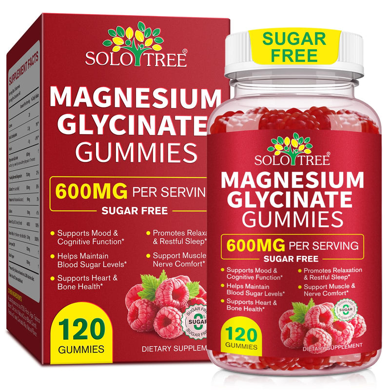 120 Count Magnesium Glycinate Gummies, High Absorption Magnesium Supplement for Women,Men and Kids, Support Sleep,Muscle and Relaxation,Sugar Free 1 count (Pack of 120)