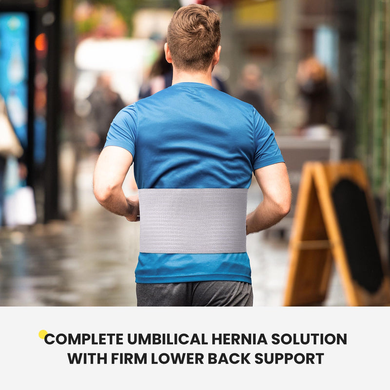 [Australia] - Umbilical Hernia Bandage.6.88" Umbilical Hernia Belt Men/Women - Abdominal Belt for Hernia: Navel, Incisional, Epigastric, Ventral. Inguinal Hernia Belt (Umbilical Hernia). Hernia Abdominal Belt for Women & Men-L L 1 