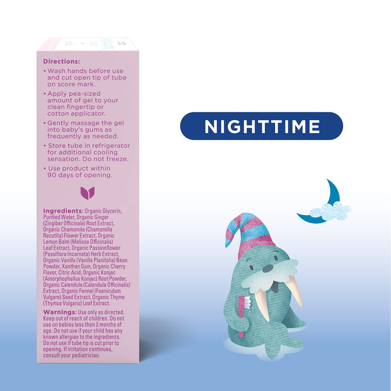 [Australia] - Hyland's Naturals Baby - Organic Day/Night Soothing Gel Combo Pack, Natural Relief of Oral Discomfort, Irritability & Swelling, Easy-to-Apply, Ages 2 Months & Up, 1.06 Ounce (2 Tubes of 0.53 oz.) Oral Gel – Day/Night Combo 