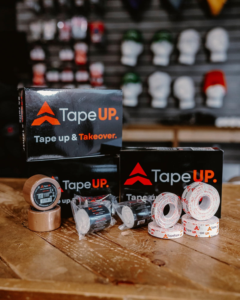 Rigid Zinc Oxide Boxing Tape 2.5cm x 13m - Box of 12 Rolls | Professional Hand Wrapping Tape | Wrist Support & Thumb Stabilisation.