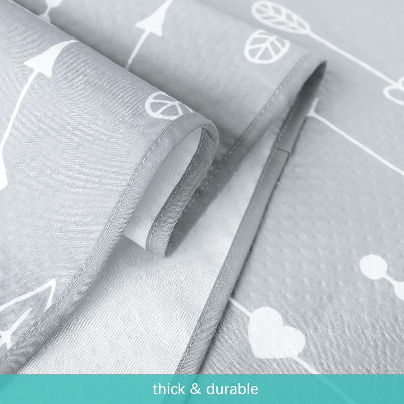 [Australia] - Splat Mat 2 Pack for Under High Chair & Arts & Crafts & Eating Mess, Waterproof Baby Playtime Anti-Slip Mat for Floor or Table, Reusable & Portable Splash Mat 42” ×46” Cloud & Arrow 42x46-inch 