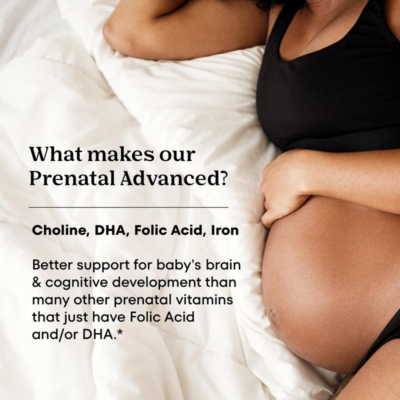 One A Day Prenatal Advanced- Prenatal Vitamins with Folic Acid, Choline, DHA & Iron, Pregnancy Vitamins for Women to Support Baby’s Development, 60+60 Ct (120 Total Set) (Packaging May Vary) 60+60ct (120 Total Set)