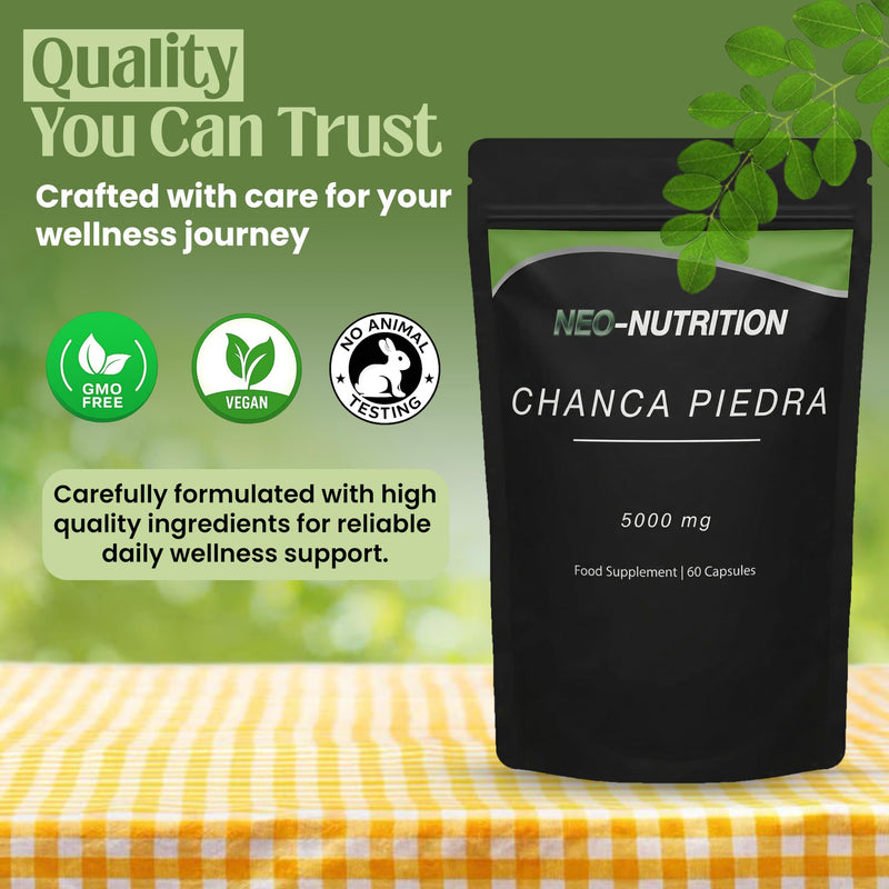 Chanca Piedra 5000mg Stone Breaker 120 Vegan Capsules High Strength Chanca Piedra Supplement UK Made 120 count (Pack of 1)