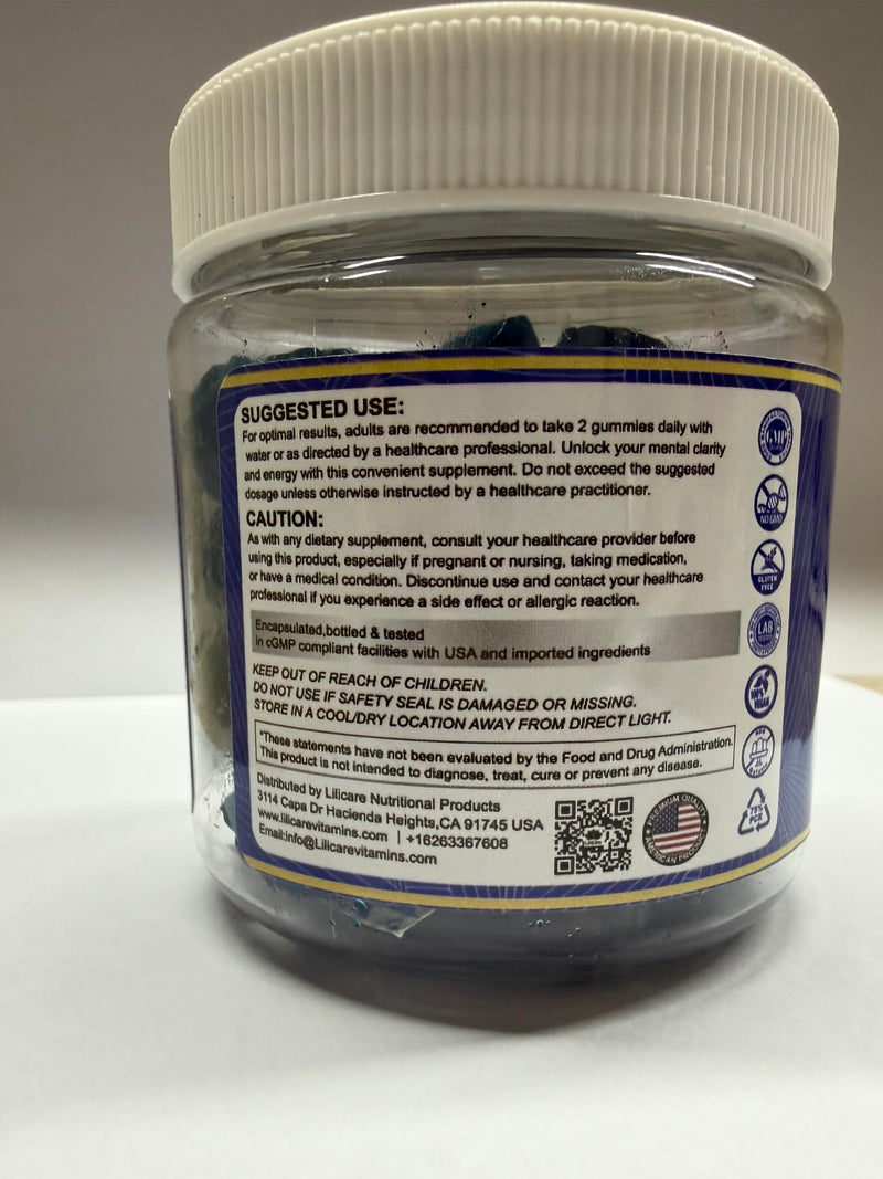 LILICARE Methylene Blue Gummies for Humans | Fast-Absorbing, Vegan, 120 Ct 60 Count (Pack of 2)