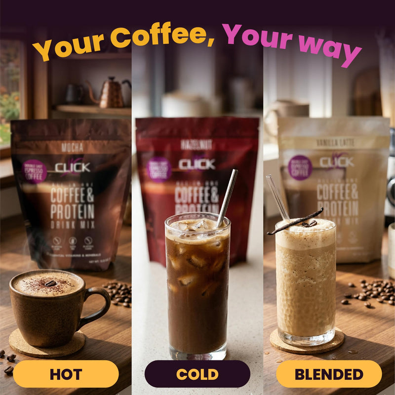 Mocha - Protein Coffee Drink - Double Shot Espresso, Hot and Cold - 15.8 oz | All-in-one protein and coffee meal replacement, 23 essential vitamins, Great hot or cold, Double shot espresso flavor, Potent Mocha 15.8 Ounce (Pack of 1)