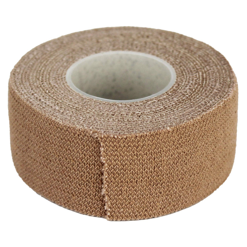 TIGERTAPES - Pack of 12 | 2.5cm x 4.5m (Beige) - Tiger Club Non Tear Elastic Adhesive Bandage - Sports Tape for Thumb, Toe, Elbow, Wrist Joint Support | Strapping Tape for Medical Use Beige