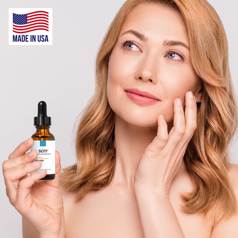 Vitamin C Face Serum with Hyaluronic Acid, Alpha Arbutin and Vitamin E, Anti Aging for Dark Spots, Wrinkles & Acne, Brightens Skin Tone, Restores Radiance, 1 fl.oz. 30ml VitaminC1 1 Fl Oz (Pack of 1)