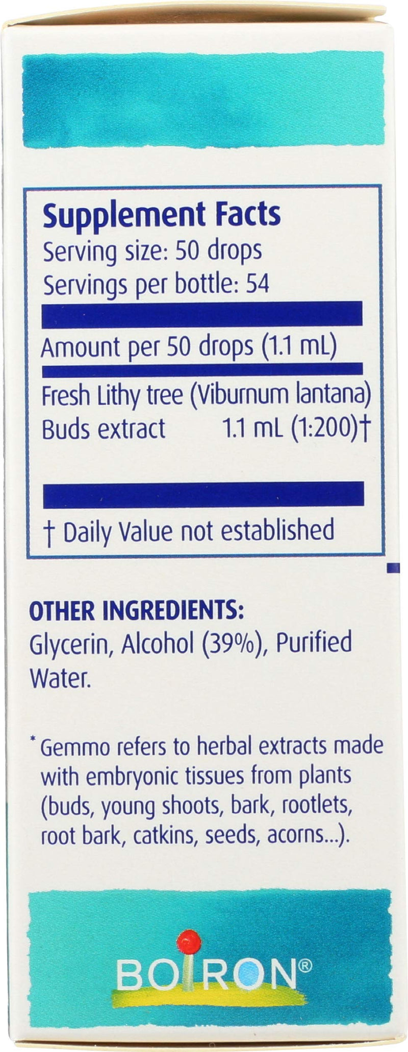 Boiron Lithy Tree Herbal Supplement - 2 oz | Gemmotherapy / young-shoots herbal supplement. Size: 2 oz.