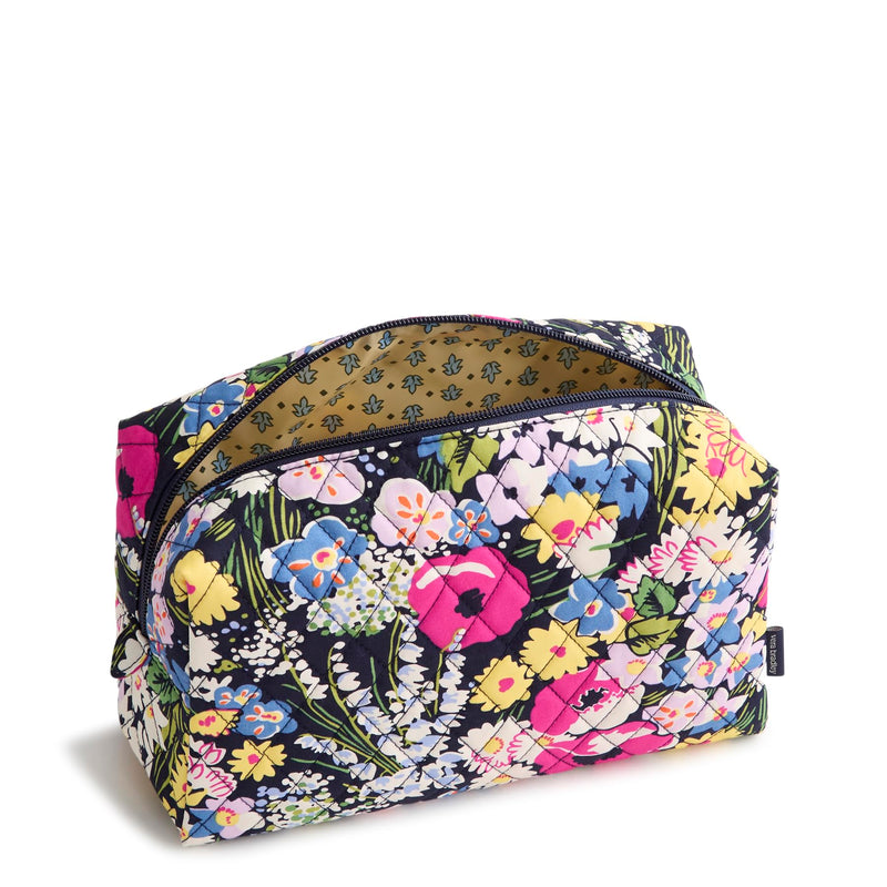 Vera Bradley Women's Premium Cotton Large Cosmetic Bag – Poppy Fields