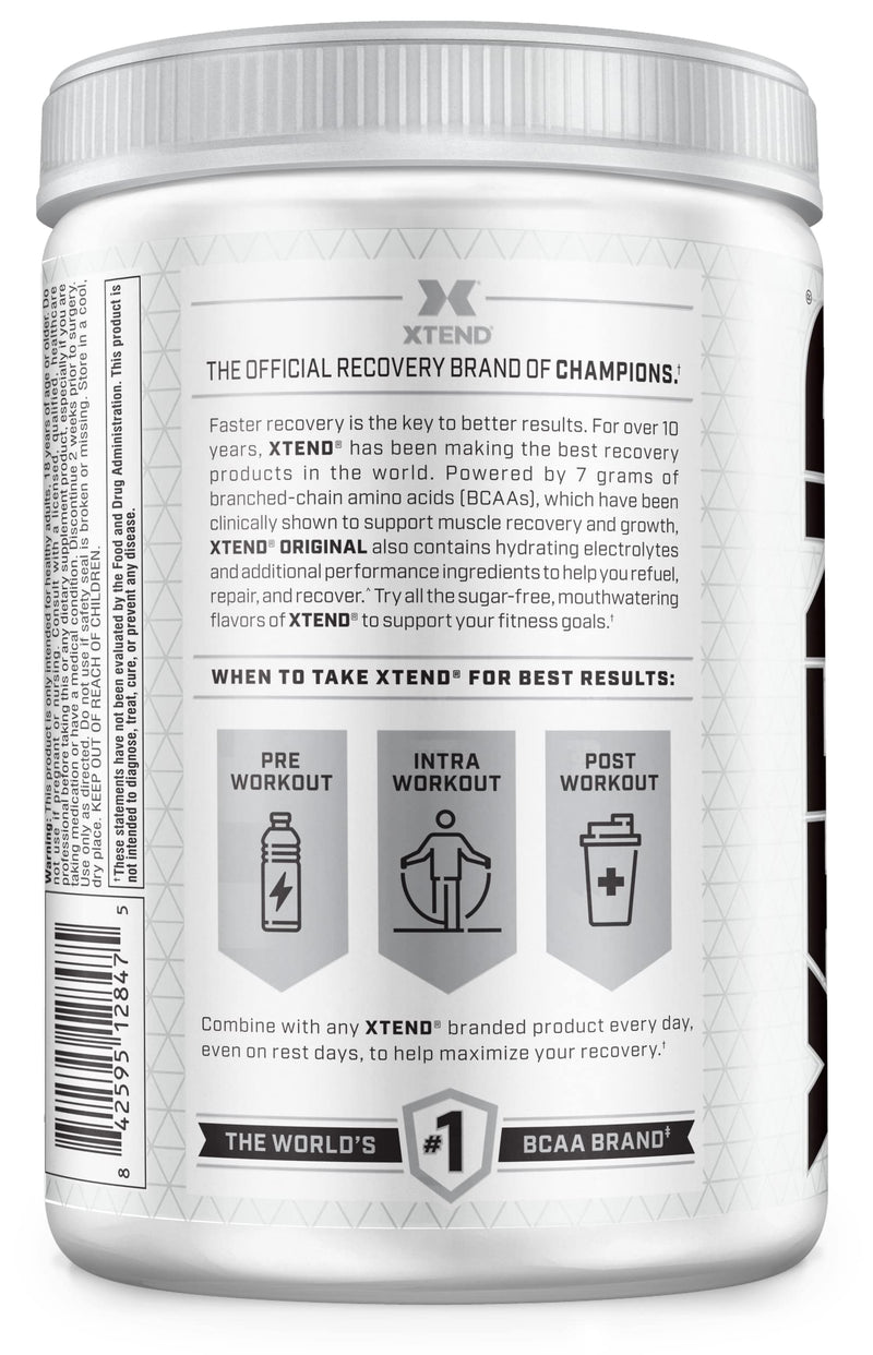 [Australia] - XTEND Original BCAA Powder Airheads Cherry | ZERO CARB, ZERO SUGAR - Post Workout Muscle Recovery Drink with Amino Acids - 7g BCAAs for Men & Women | 30 Servings, Airheads Cherry 30 Servings (Pack of 1) 