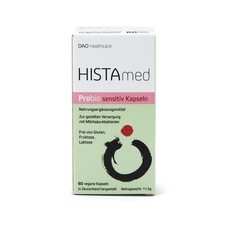 [Australia] - HISTAmed® sensitive 60 vegan capsules - for the targeted supply of lactic acid bacteria - the sensitive alternative to the well-known HISTAmed® powder 