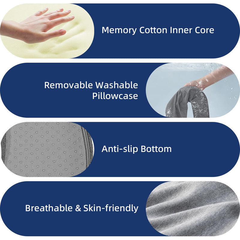 [Australia] - LIARTY Face Down Pillow with Silk Cover, Massage Headrest for Bed, Eyes Comfort, Stomach Sleeping, Prone Sleepers, Beach Tanning, Salon Spa Accessories Equipment 