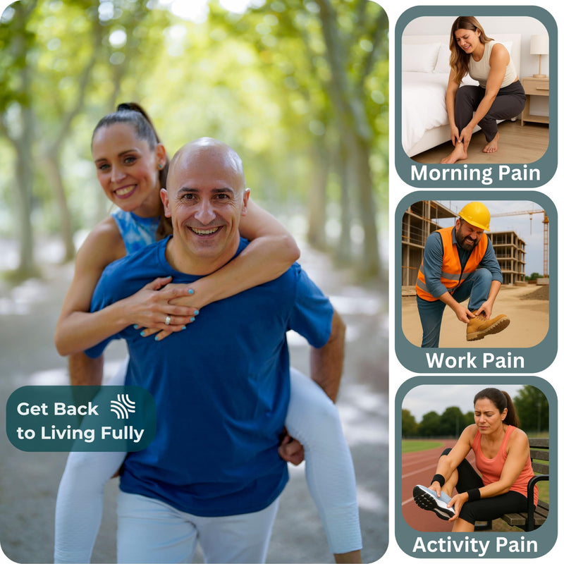 [Australia] - Plantar Fasciitis Relief Kit 3pc – Dr. Designed Heel Pain Relief Plantar Fasciitis with 3 Healing Tools for Ball of Foot Pain Relief + Step by Step Easy Recovery Videos 3-Piece 