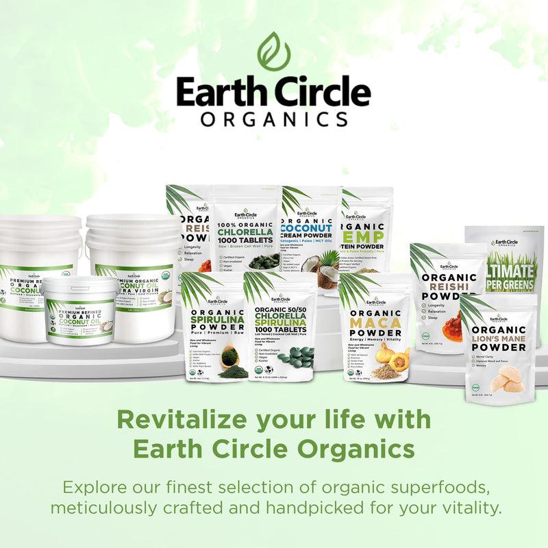 [Australia] - EARTH CIRCLE ORGANICS Earth Circle Organics Chlorella Tablets, Og1 1 Count (Pack of 1) 
