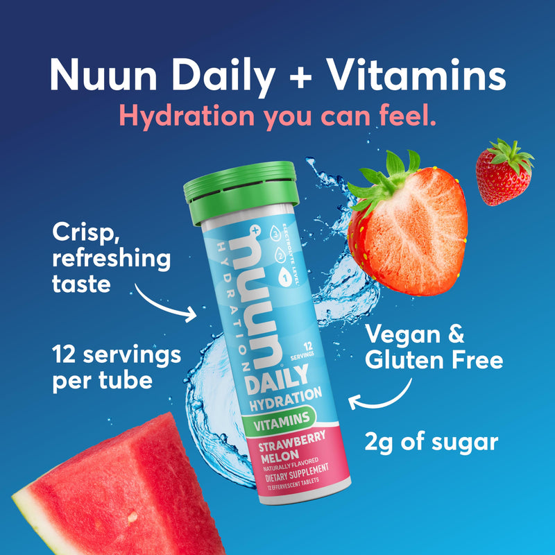 Nuun Vitamins Electrolyte Tablets Mixed Fruit, GF & Vegan, 4 Pack | 48 Servings with Vitamin D, C, E, A, & B6, Folic Acid, Magnesium & 4 Other Essential Electrolytes, Gluten Free & Vegan 48 Count (Pack of 1)