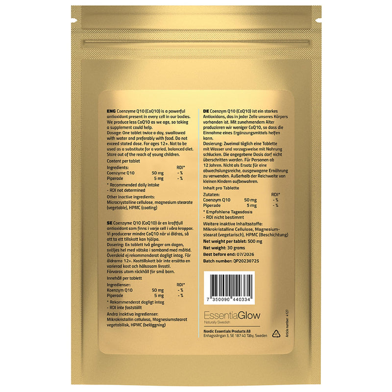 240 Coenzyme Q10 Tablets | 100mg CoQ10 per Serving | High Strength Vegan Supplement | for Heart Health & Energy | 4 Months' Supply – 4x60 Tablets 60 count (Pack of 4)