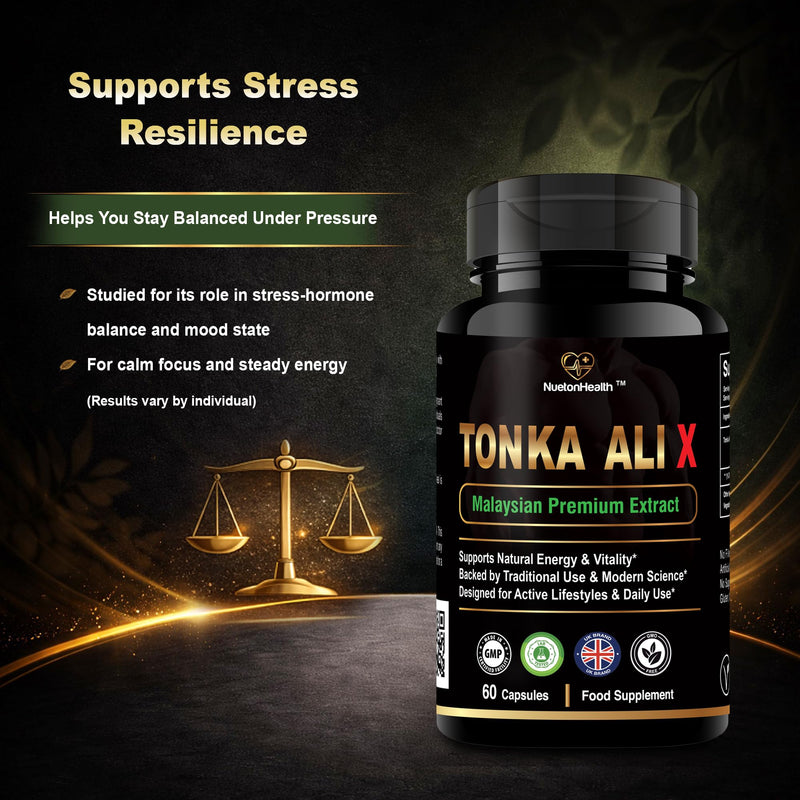 Tonka Ali X – Premium Malaysian Root Extract for Daily Energy & Wellness – Plant-Based Daily Support – 60 Vegan Capsules