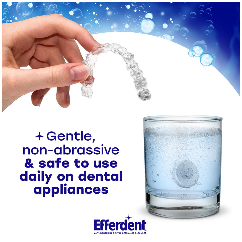 [Australia] - Efferdent Retainer Clean & Bright ‚Äì Retainer Cleaner Tablets, 120 Count ‚Äì for Retainers, Mouth Guard, Night Guard, Dentures 