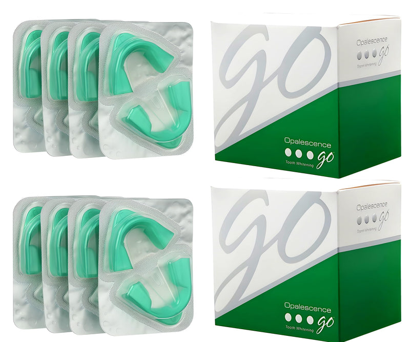 [Australia] - Opalescence Go 15% Mint - Prefilled Teeth Whitening Trays - 4 Treatments (2 Packs) - Made by Ultradent. 4648-2 Original 8 Count (Pack of 2) 