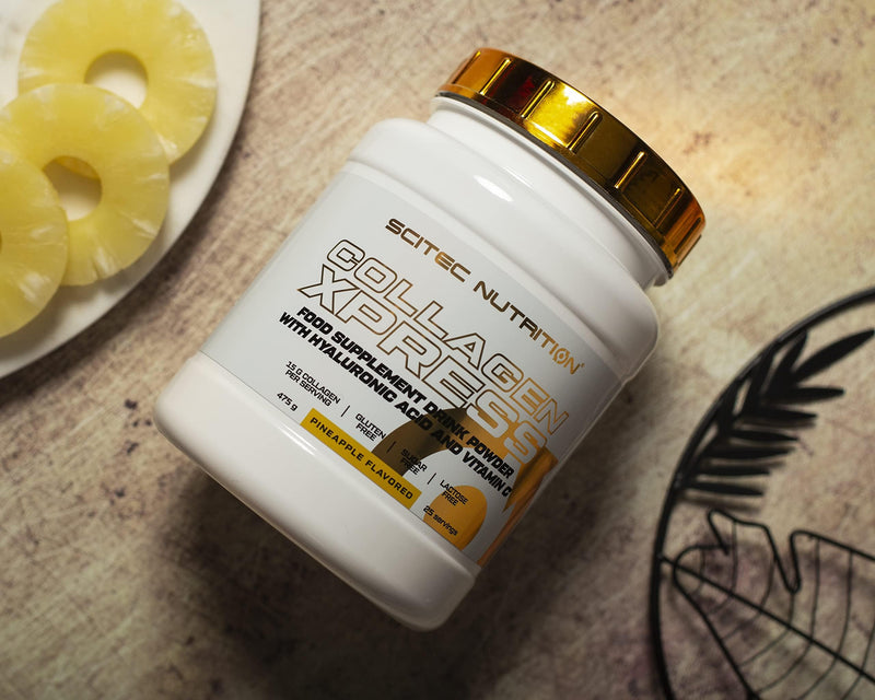 Scitec Nutrition Collagen Xpress – 15g Collagen per Dose – Gluten-Free, Sugar-Free Lactose-Free – with Vitamin C & Hyaluronic Acid, 475 g, Pomegranate-Grapefruit