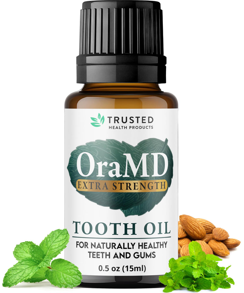 OraMD 4-in-1 Extra Stength Tooth Oil - Clinically Tested Gum Disease Treatment, Gingivitis Treatment and Sensitive Teeth and Gums - All-Natural (1 Pack) 1 Pack