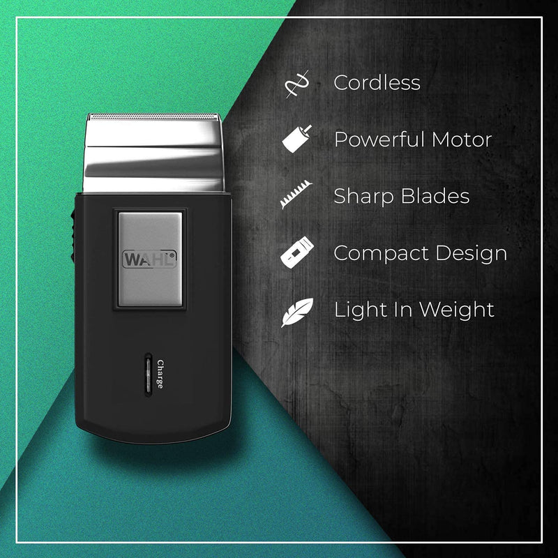 [Australia] - Wahl Mobile Shaver - cordless electric shaver with travel case - for head and beard 