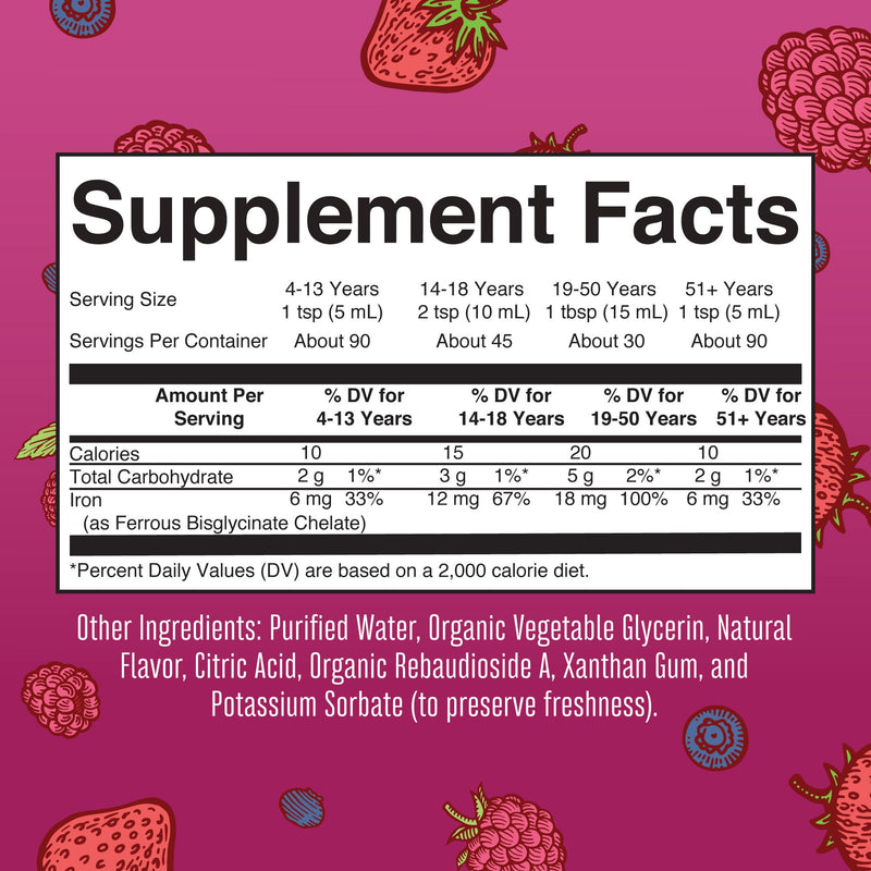 MARYRUTH'S Multivitamin Gummies for Women (Cherry & Raspberry) & Iron Liquid Supplement (Berry) | Clean Label Project Verified® | USDA Organic, Vegan, Non-GMO | Beauty, Immunity & Overall Health