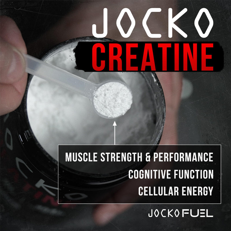 [Australia] - Jocko Fuel Creatine Monohydrate Powder - Creatine for Men & Women, Supplement for Athletic Performance & Muscle Health, 90 Servings 16 oz (Unflavored) 