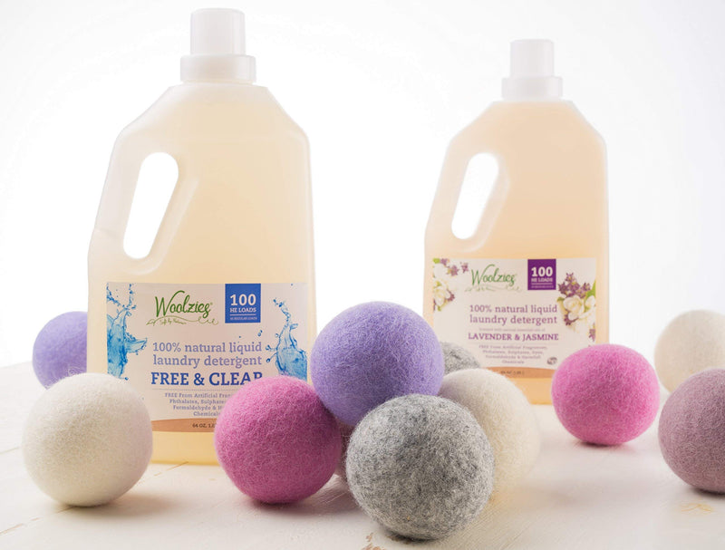 Woolzies Wool Dryer Balls Organic: Our Big Wool Spheres are the Best fabric softener | 6-Pack XL Dryer Balls for Laundry is Made with New Zealand Wool | Use Laundry Balls for Dryer with Essential Oils White