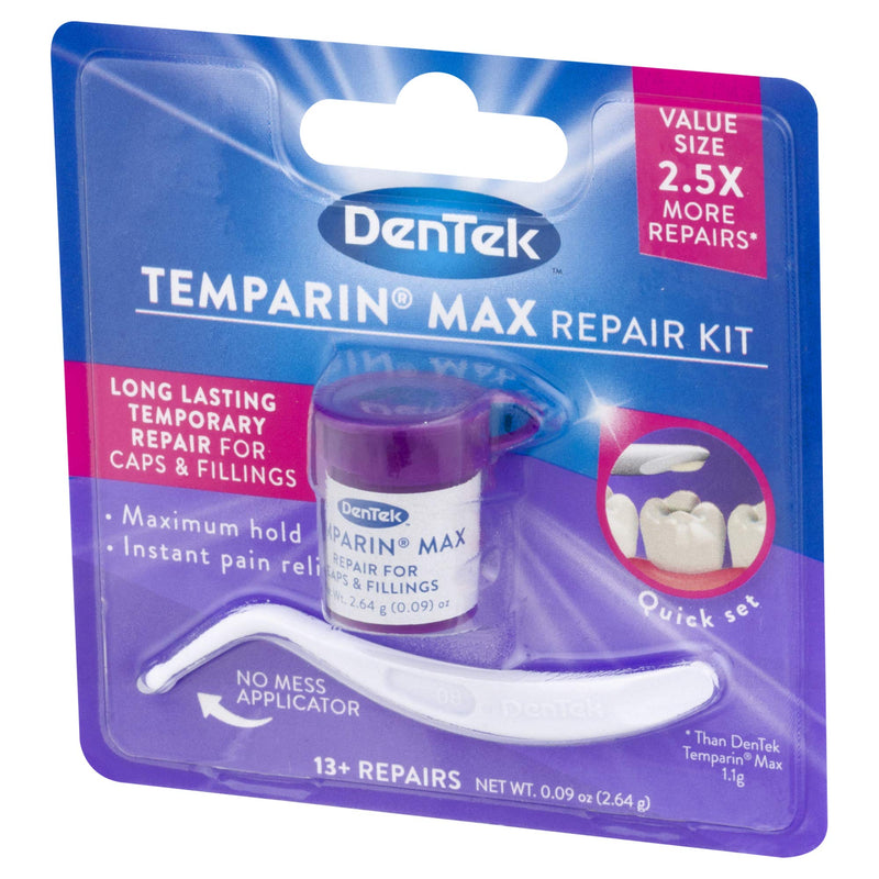 [Australia] - Dentek Temparin Max Repair Kit for Caps, Crowns, Fillings 0.09 oz | Pack of 3 