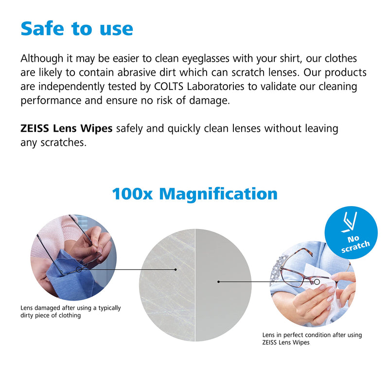 [Australia] - ZEISS Pre-Moistened Lens Cleaning Wipes, 200 Count 