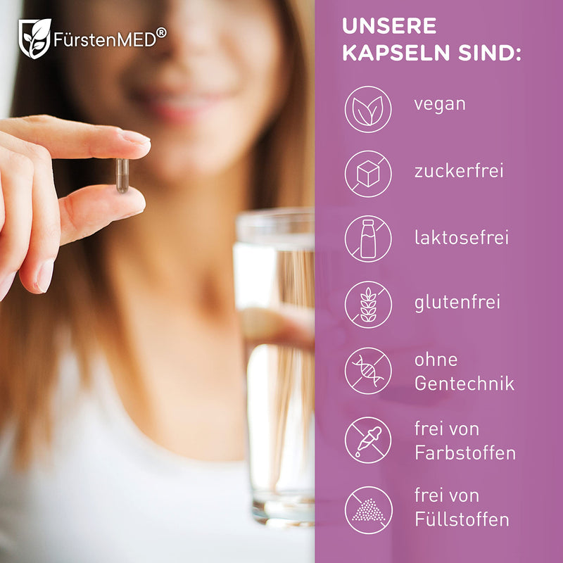 [Australia] - FürstenMED® connective tissue complex + skin capsules with 11 important ingredients for targeted support - 60 vegan capsules, laboratory tested & without unwanted additives 