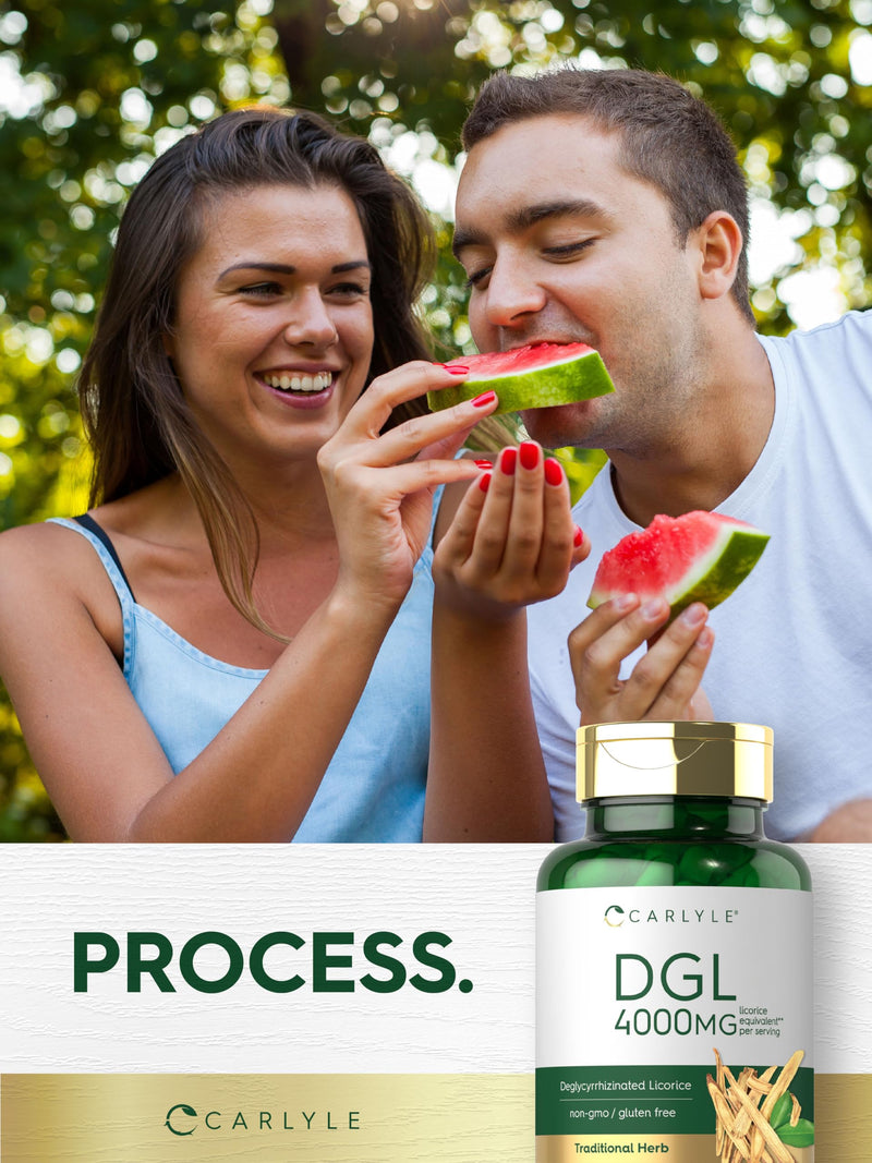 [Australia] - Carlyle DGL Deglycyrrhizinated Licorice Capsules | 200 Count | 4000mg | Vegetarian, Non-GMO & Gluten Free Supplement 