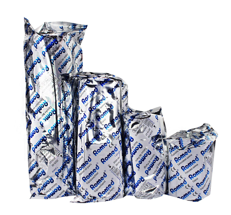 [Australia] - Romed Plaster Bandages Choice of Sizes 18 Meters Baby Belly Plaster Cast Ready to Dive (10cm x 3m / 6 Rolls = 18 Meters) 
