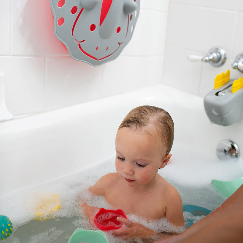 [Australia] - Dr. Brown’s CleanUp Dino-Soft Baby Bath Spout Cover, Soft and Safe on Tub Faucet, Toddler Bathtub Safety for Kids, BPA Free, Certified Plastic Neutral 
