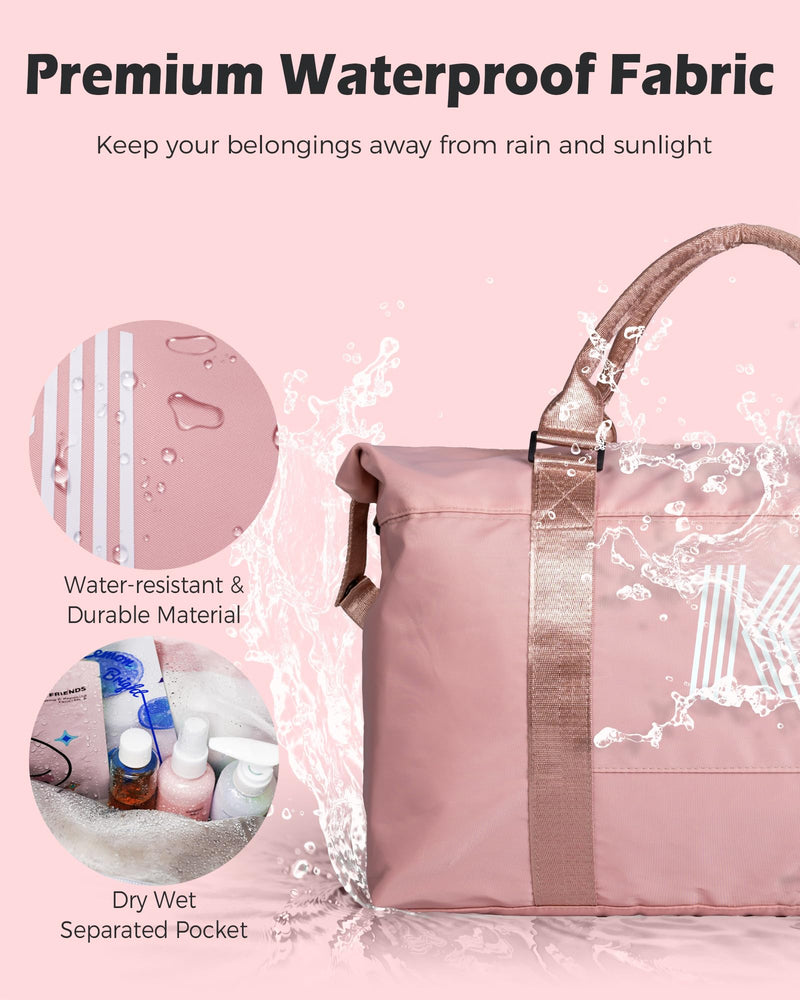 Personalized Makeup Bag + Initial Travel Duffel Bag